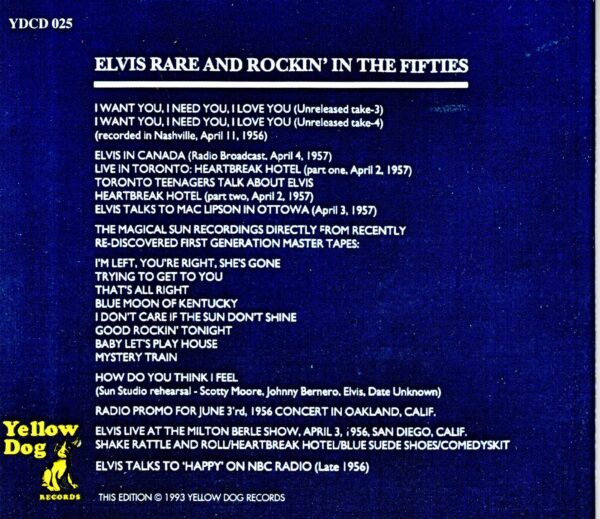 Elvis Presley/Unsurpassed Masters Vol.1 - Image 2