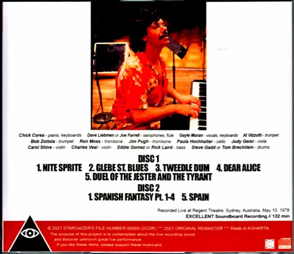 Chick Corea/Australia 1978 - Image 3
