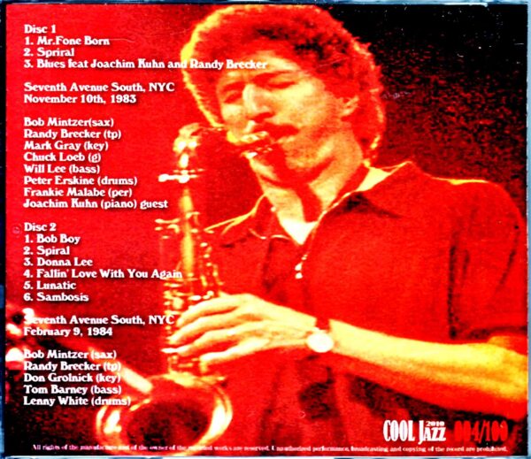 Bob Mintzer Band Randy Brecker/NY,USA 1983 & 1984 - Image 2
