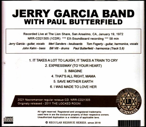 Jerry Garcia Band ex. Grateful Dead Jerry Garcia/CA,USA 1972 - Image 2