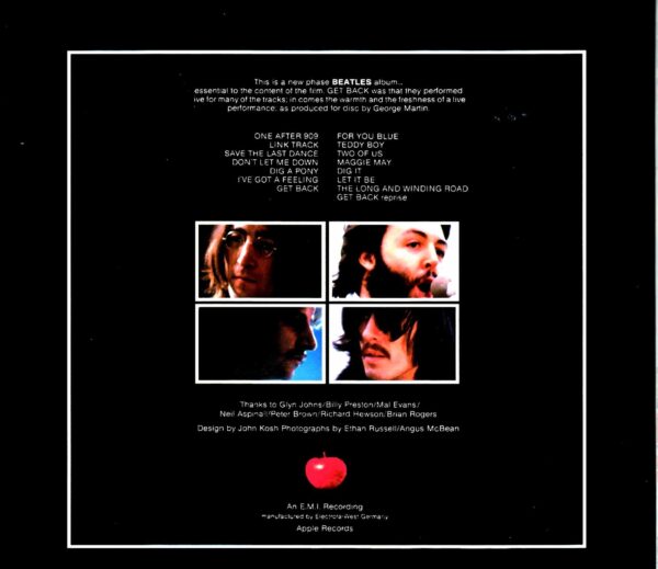Beatles/Get Back Rough Mix Version #4 - Image 2