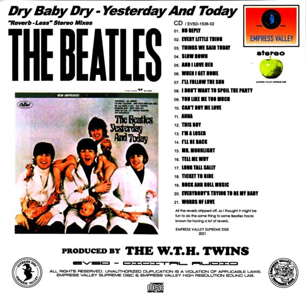 Beatles/Yesterday and Today Dry Baby Dry Yesterday and Today Dry Baby Dry Jacket 7 - Image 2