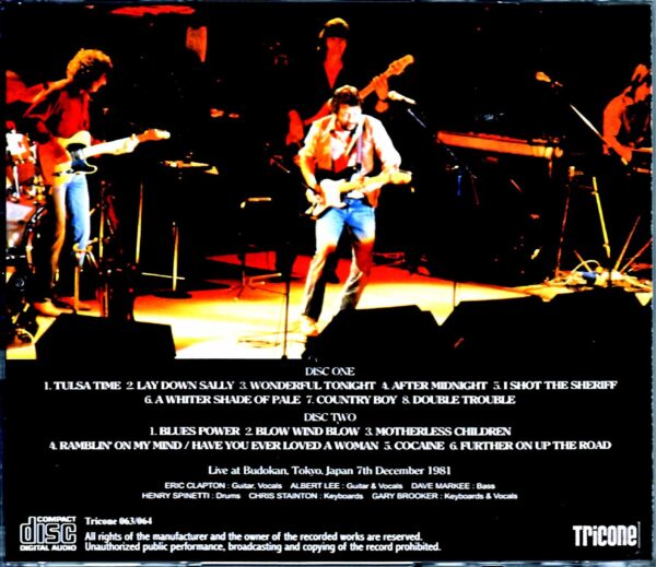 Eric Clapton/Tokyo,Japan 12.7.1981 - Image 2