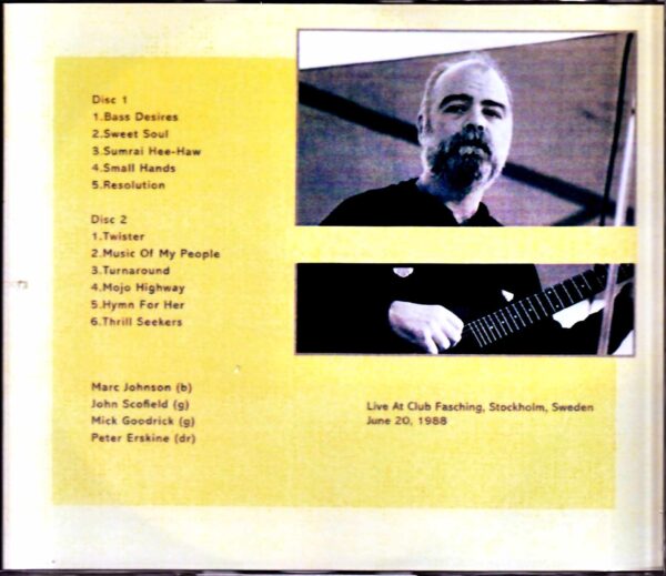 Bass Desires Marc Johnson,John Scofield Bass Desires John Scofield/Sweden 1988 - Image 2