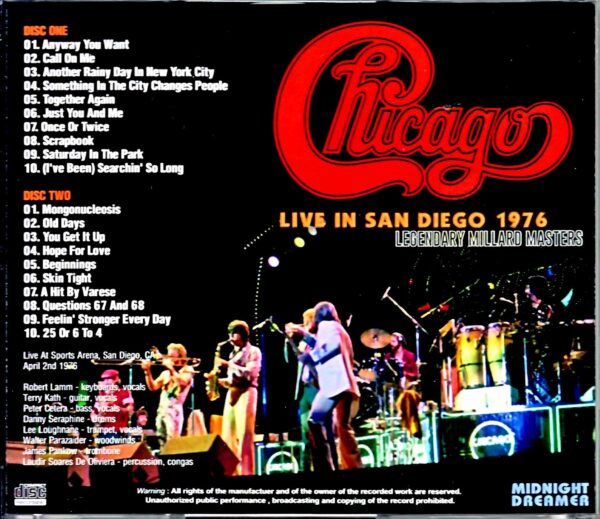 Chicago/CA,USA 1976 Complete - Image 2
