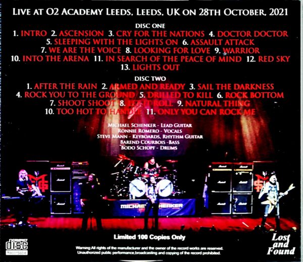 Michael Schenker Michael Schenker/England,UK 2021 Complete - Image 2
