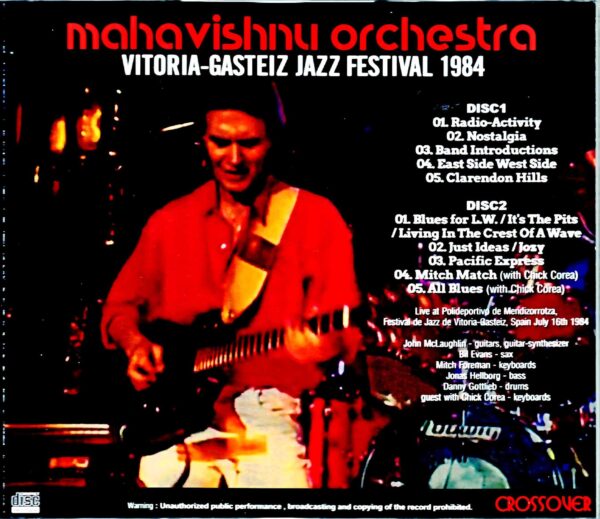 Mahavishunu Orchestra/Spain 1984 - Image 2