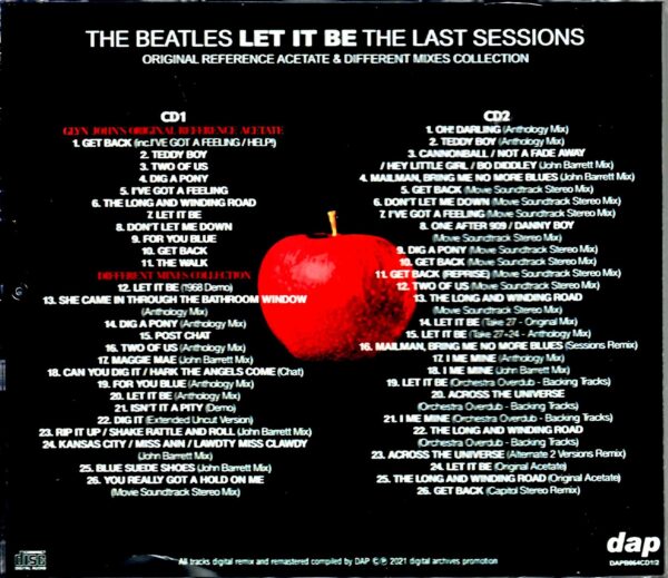Beatles Let it Be Original Reference Acetate & Different Mixes Collection - Image 2