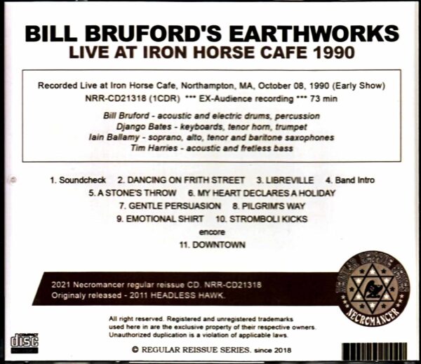 Bill Bruford Earth Works Bill Bruford/MA,USA 1990 - Image 2