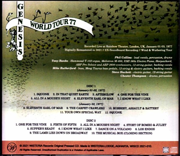 Genesis Genesis/The Dazzling New Rainbow Theatre London, UK 1977 3Days - Image 2