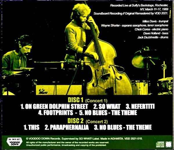 Miles Davis Wayne Shorter Chick Corea Miles Davis/The Lost Quintet of Green Dolphins NY,USA 1969 - Image 2