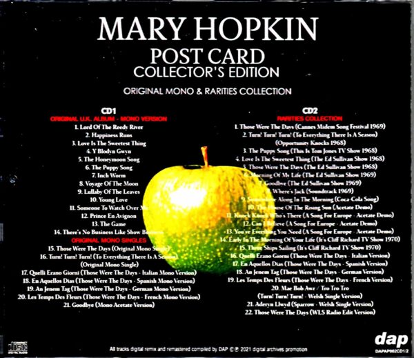 Mary Hopkin / Post Card Original Mono & Rarities Collection - Image 2