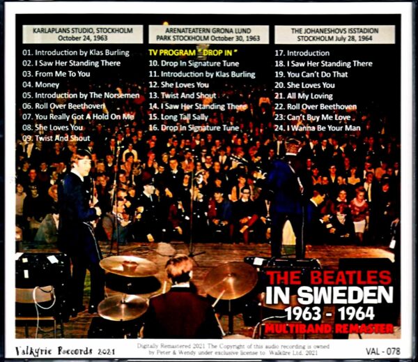 Beatles The Beatles/Sweden 1963-1964 Complete Collection Sweden 1963-1964 Multiband Remaster - Image 2