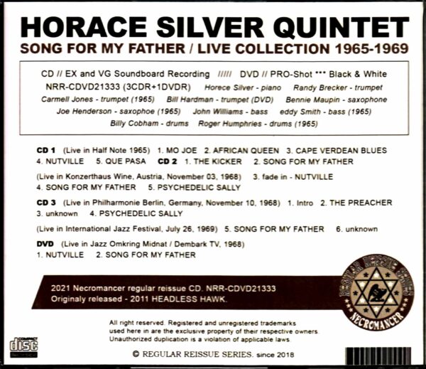 Horace Silver Quintet Horace Silver/Live Collection 1965-1969 - Image 2