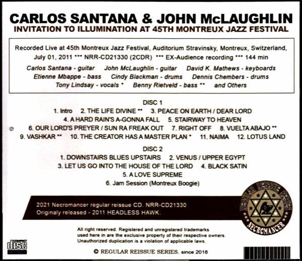 Carlos Santana John McLaughlin Carlos Santana John McLaughlin/Switzerland 2011 - Image 2