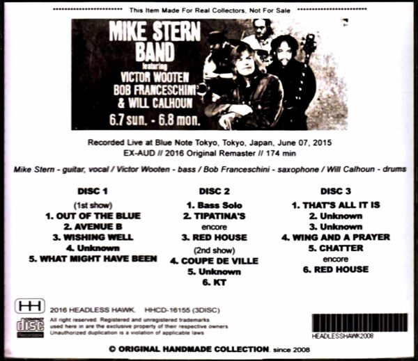 Mike Stern Band Victor Wooten Mike Stern Victor Wooten/Tokyo,Japan 2015 2Shows Complete - Image 2