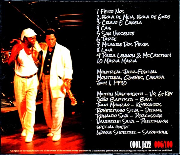 Milton Nascimento, Wayne Shorter/Canada 1990 - Image 2