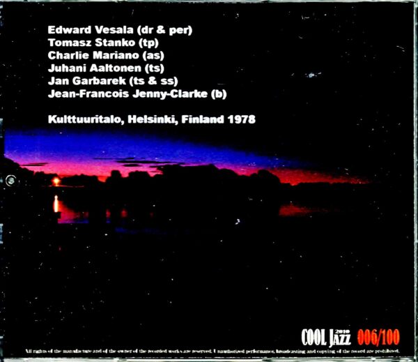 Edward Vesela Sextet Tomasz Stanko,Jan Garbarek/Finland 1978 - Image 2