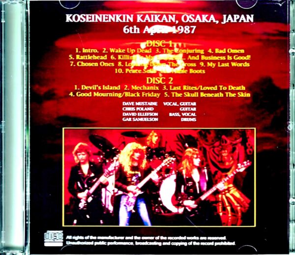 Megadeth/Osaka,Japan 1987 - Image 2