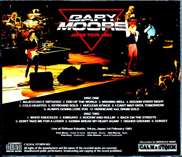 Gary Moore/Tokyo,Japan 2.1.1983 - Image 2