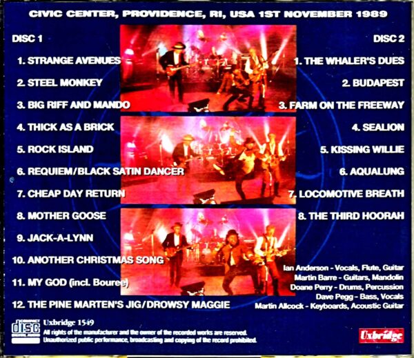 Jethro Tull/RI,USA 1989 - Image 2