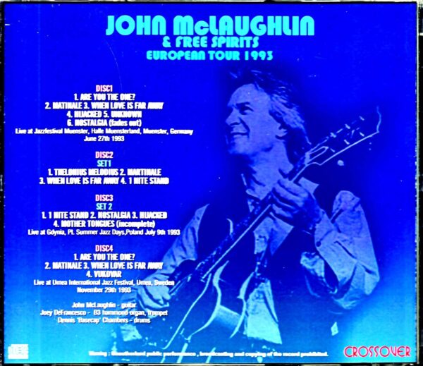 John McLaughlin & Free Spirits John McLaughlin/Germany 1993 & more - Image 2