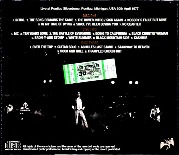 Led Zeppelin/MI,USA 1977 Upgrade - Image 2