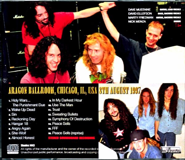 Megadeth/IL,USA 1997 - Image 2