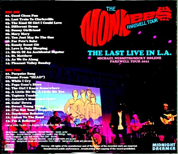 Monkees/CA,USA 2021 Complete - Image 2