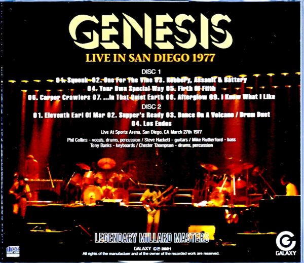 Genesis Genesis/CA,USA 1977 Complete - Image 2