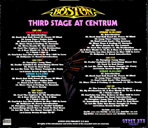 Boston/North America Tour Collection 1987 Complete - Image 2