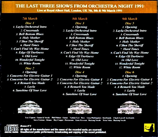 Eric Clapton/London,UK 1991 2Days Complete Upgrade - Image 2