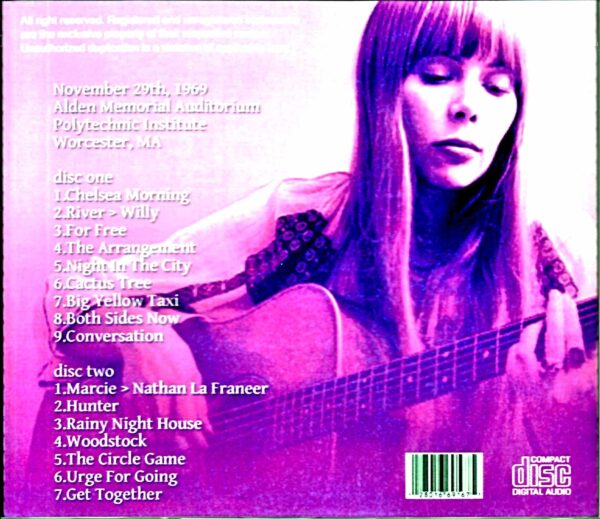 Joni Mitchell/MA,USA 1969 - Image 2