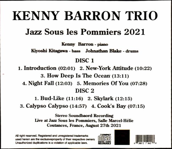 Kenny Barron Trio Kenny Barron/France 2021 - Image 2