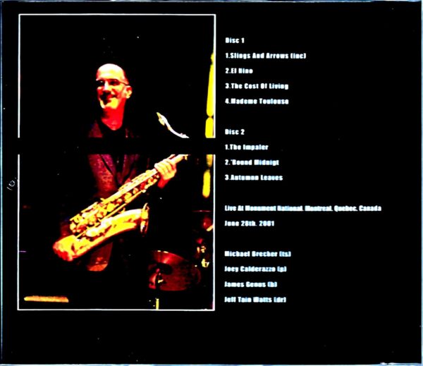 Michael Brecker Quartet Michael Brecker/Canada 2001 - Image 2