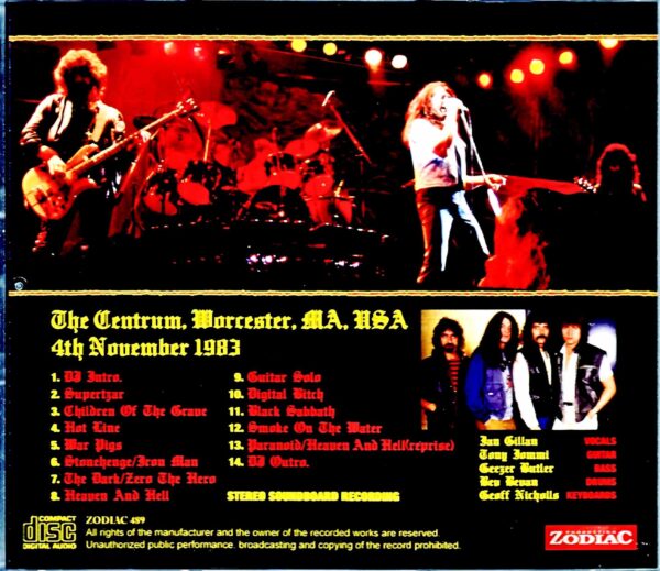 Black Sabbath/MA,USA 1983 Pre-FM Master - Image 2