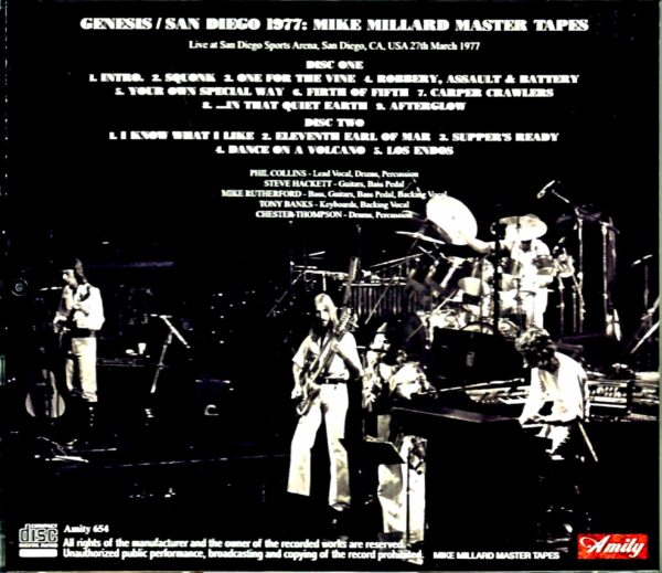 Genesis/CA,USA 1977 Mike Millard Master Tapes - Image 2