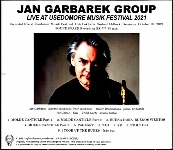 Jan Garbarek Group Jan Garbarek/Germany 2021 Complete - Image 2
