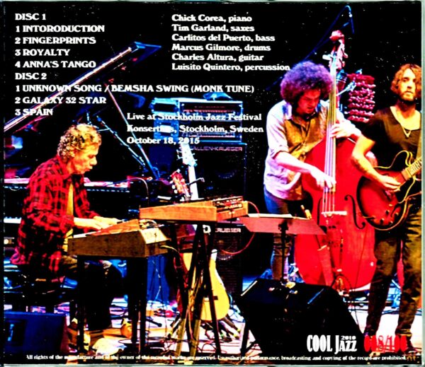 Chick Corea & the Vigil Chick Corea/Sweden 2015 - Image 2