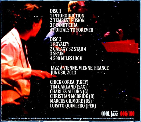 Chick Corea & the Vigil Chick Corea/France 2013 - Image 2