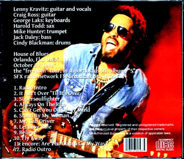 Lenny Kravitz/FL,USA 1998 - Image 2