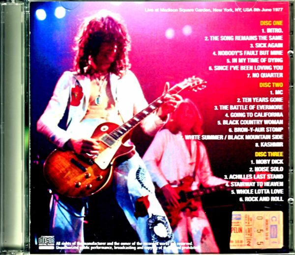 Led Zeppelin/NY,USA 6.8.1977 Source3