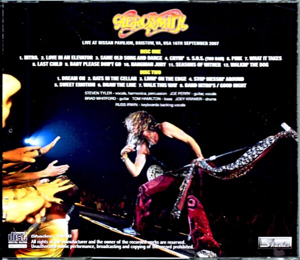 Aerosmith Aerosmith/VA,USA 2007 DAT Master - Image 2
