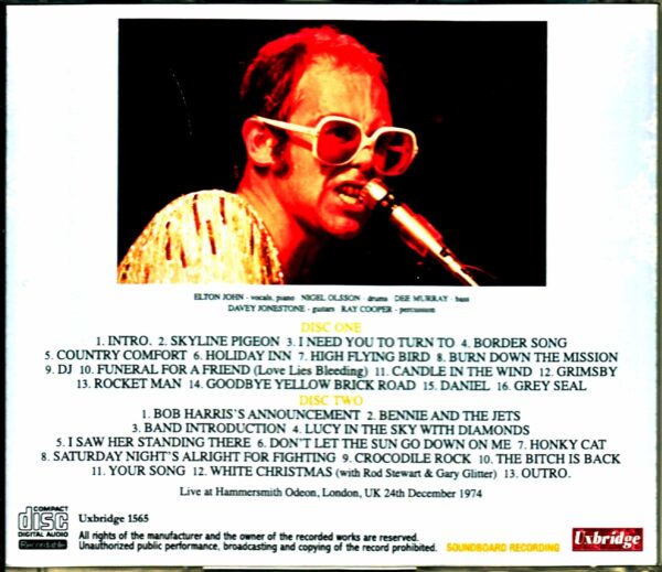 Elton John/London,UK 1974 Complete - Image 2