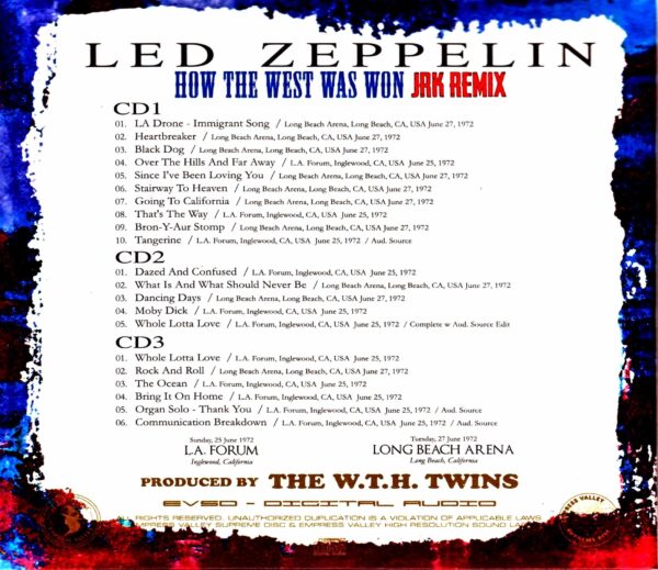 Led Zeppelin / Legendary Live! CA,USA 1972 JRK Remix - Image 2