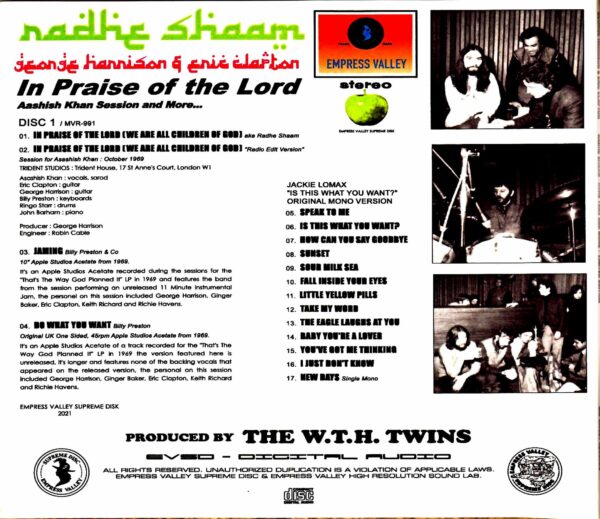 George Harrison Eric Clapton George Harrison Eric Clapton/Radhe Shaam Rare Trax and more - Image 2