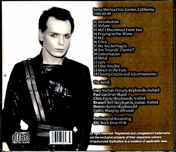 Gary Numan/CA,USA 1980 - Image 2