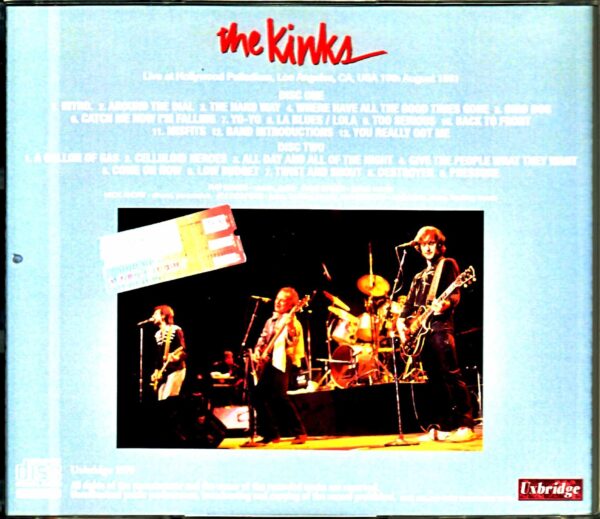 Kinks Kinks/CA,USA 1981 Mike Millard Master Tapes - Image 2