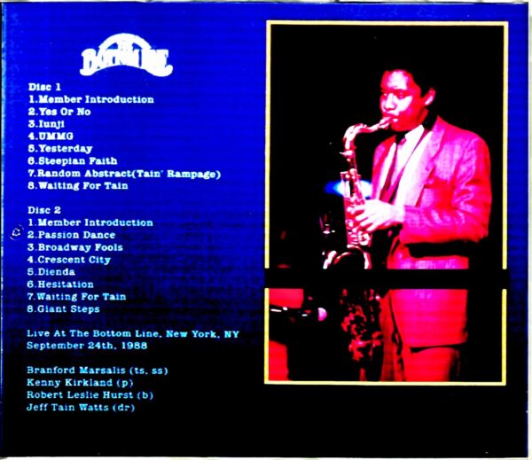 Branford Marsalis Quartet Branford Marsalis/NY,USA 1988 Remastered - Image 2