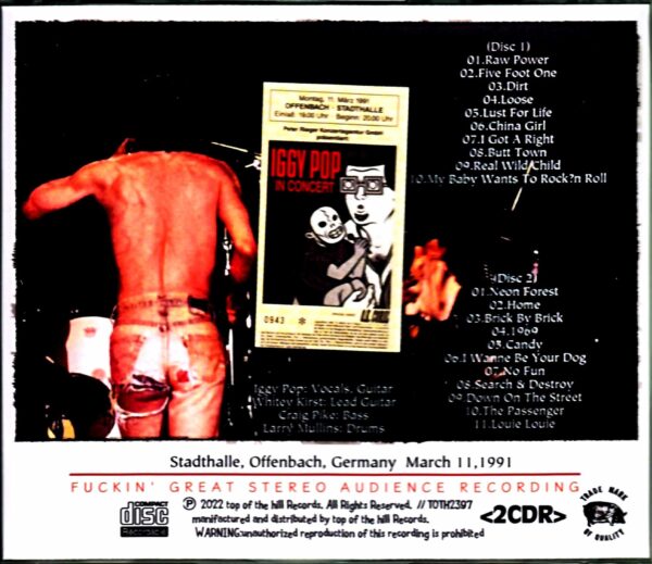 Iggy Pop/Germany 1991 - Image 2